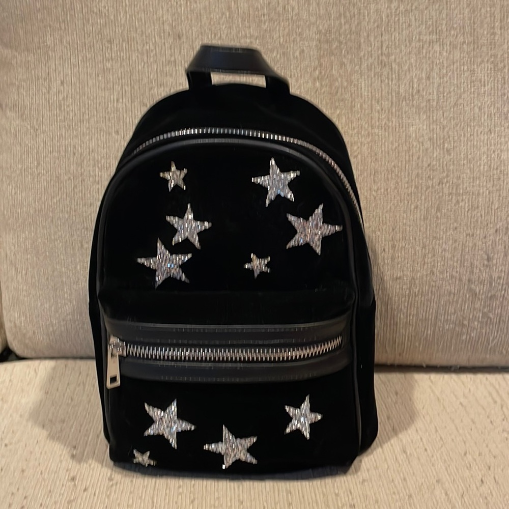 Design lab black stars sequins back pack NEW!